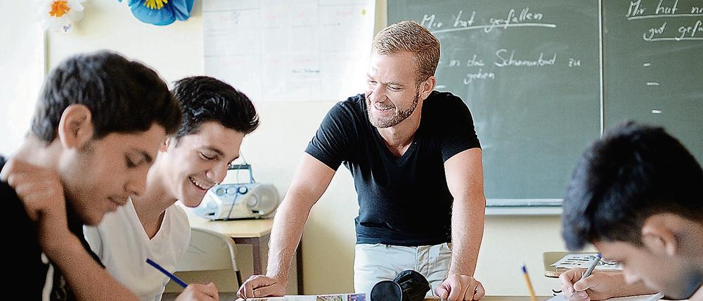 In Willkommensklassen steht die Sprachförderung im Vordergrund. Dafür werden gut ausgebildete Lehrer gebraucht.