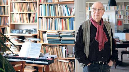 „Ich kann nur für die Stimme schreiben, nicht gegen sie.“ Aribert Reimann in seiner Charlottenburger Wohnung.