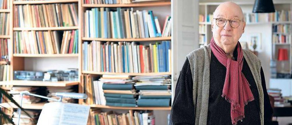 „Ich kann nur für die Stimme schreiben, nicht gegen sie.“ Aribert Reimann in seiner Charlottenburger Wohnung.