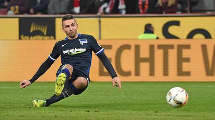 Herthas Stürmer Vedad Ibisevic traf in Köln zum Sieg.