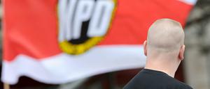 Ein Unterstützer der NPD.