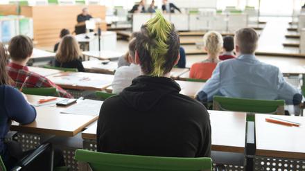 Im Planspiel "Politik miterleben" lernen sächsische Schüler im Dresdener Landtag die Arbeit von Parlamentariern kennen.