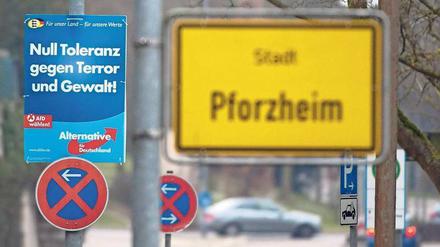 AfD-Hochburg. In Pforzheim errang die Partei 2014 bundesweit ihr bestes Ergebnis