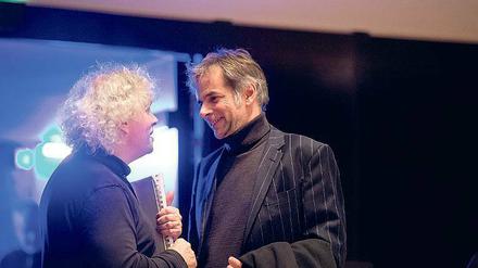 Der Maestro und sein Manager. Rattle mit Martin Hoffmann. 
