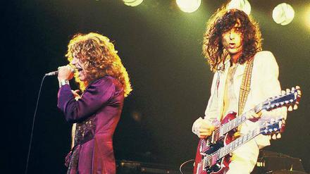 Robert Plant (links) und Jimmy Page