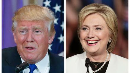 Am "Super Tuesday" der US-Vorwahlen schafften Hillary Clinton (rechts) und Donald Trump wichtige Siege. 