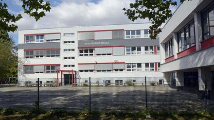 Die Wolfgang-Amadeus-Mozart-Schule in Hellersdorf. 