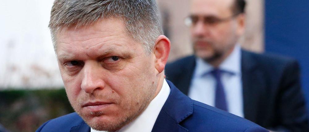 Kompromisslos: Der slowakische Premierminister Robert Fico.