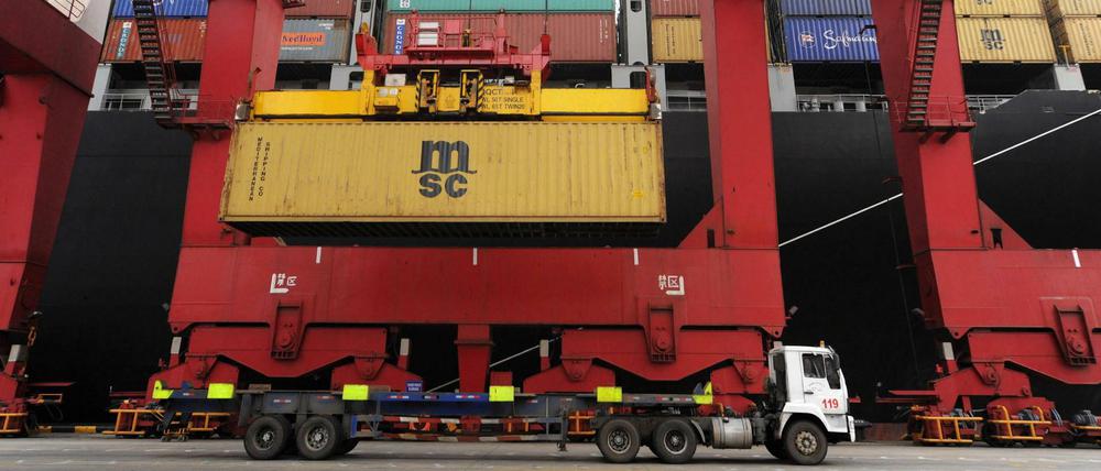China hat im Februar weniger Waren exportiert als im Vorjahresmonat.