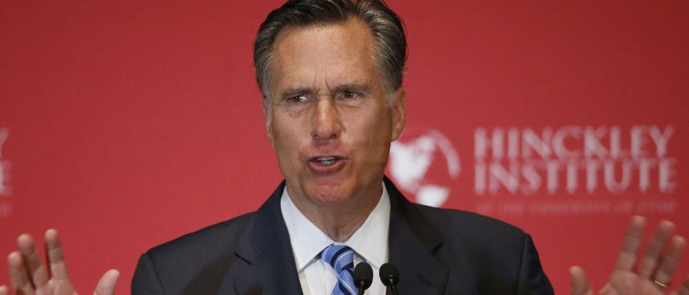 Mitt Romney greift Donald Trump in einer Rede in Salt Lake City an.