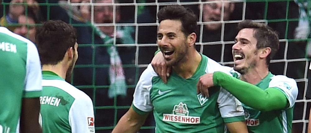 Werders Claudio Pizarro trifft verlässlich in der Rückrunde.