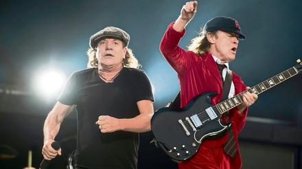 Brian Johnson und Angus Young von AC/DC.