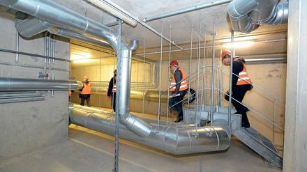 Willkommen in der Maschine. So sieht es im Inneren der Anlage aus, die die Ingenieure als „Monster“ bezeichnen.