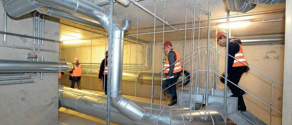 Willkommen in der Maschine. So sieht es im Inneren der Anlage aus, die die Ingenieure als „Monster“ bezeichnen.