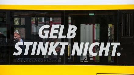 Mit diesem Slogan wirbt die BVG für ihre Elektrobusse. Doch andere Busse der Verkehrsgesellschaft stinken eben doch. 