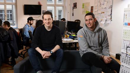 Garry Krugljakow und Lamine Cheloufi sind die Gründer des Start-ups "Cookies".