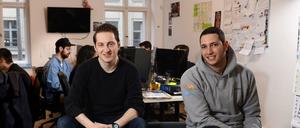 Garry Krugljakow und Lamine Cheloufi sind die Gründer des Start-ups "Cookies".