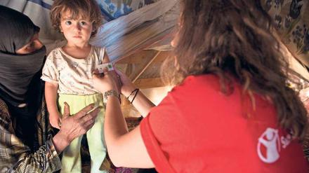 Save the Children ist auch in libanesischen Flüchtlingscamps aktiv.