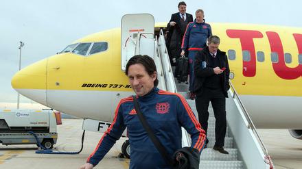 Roger Schmidt, 48, ist seit 2014 Trainer in Leverkusen. Am Donnerstag trifft der Klub im Achtelfinal-Hinspiel der Europa League auf Villarreal. 