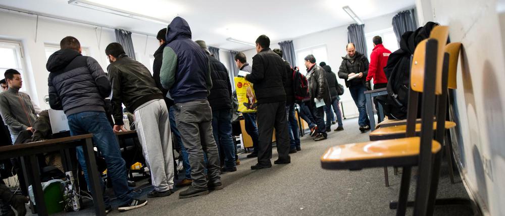 Flüchtlinge am Lageso.
