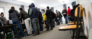 Flüchtlinge am Lageso. 