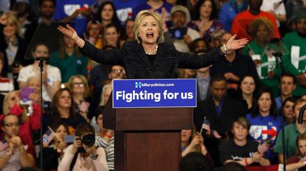 Präsidentschaftsbewerberin Hillary Clinton. 
