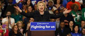 Präsidentschaftsbewerberin Hillary Clinton. 