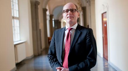Der Präsident des Oberverwaltungsgerichtes Berlin-Brandenburg, Joachim Buchheister, am Dienstag in seinem Gericht