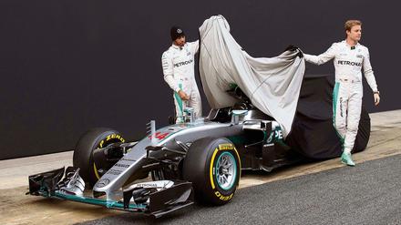 Lewis Hamilton (links) und Nico Rosberg.