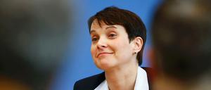 Am Montagmittag anwesend: Frauke Petry in der Bundespressekonferenz.