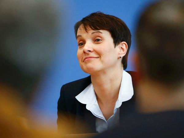 Am Montagmittag anwesend: Frauke Petry in der Bundespressekonferenz.