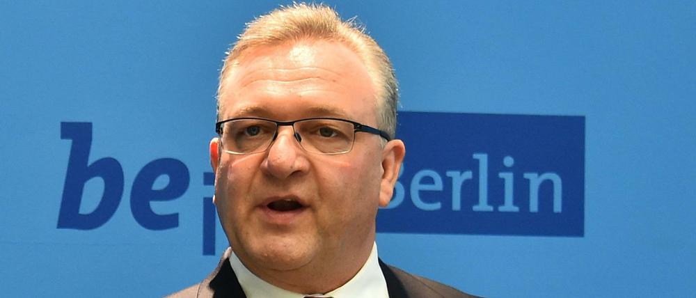 Berlins Innensenator Frank Henkel (CDU), hier bei einem früheren Termin