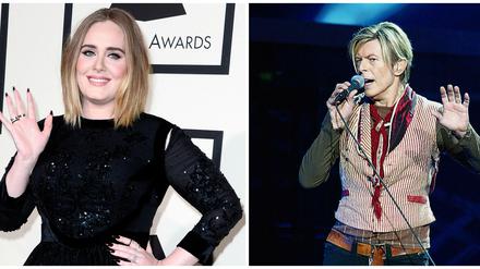 Für den Echo nominiert: Sängerin Adele und der verstorbene David Bowie.