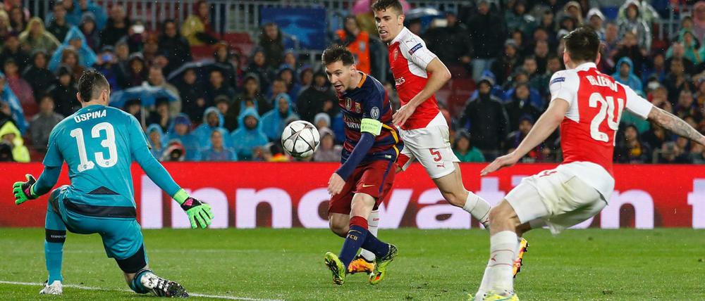 Lionel Messi erzielt das 3:1 für den Barcelona.