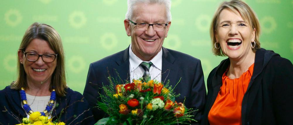 Gut Lachen bei den Grünen - dank Winfried Kretschmann