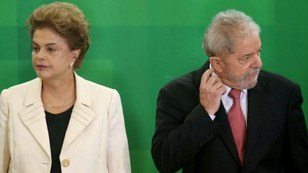 Brasiliens Präsidentin Dilma Rousseff und ihr Vorgänger Luiz Inacio Lula da Silva