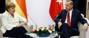 Angela Merkel mit dem türkischen Präsidenten Recep Tayyip Erdogan.
