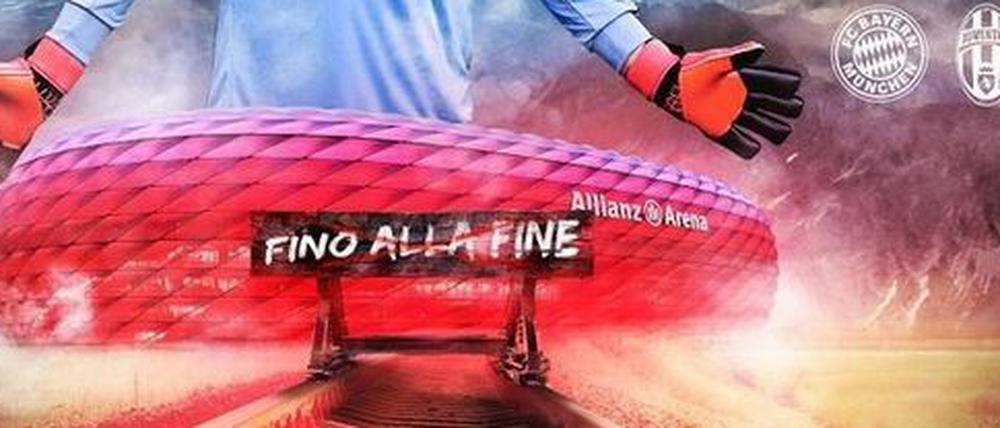 Shitstorm frei Hause. Diese Grafik des FC Bayern hat "unbeabsichtigt historische Bezüge geweckt".