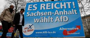 In Sachsen-Anhalt will die AfD am Sonntag in den Landtag einziehen