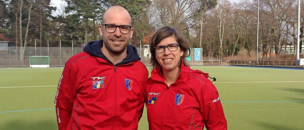 Da können nur Geschwister helfen. Florian und Natascha Keller, das neue Trainerteam beim BHC.