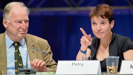 AfD-Spitzenpolitiker Alexander Gauland, Frauke Petry 