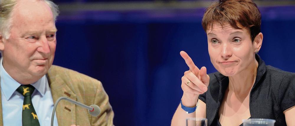 AfD-Spitzenpolitiker Alexander Gauland, Frauke Petry
