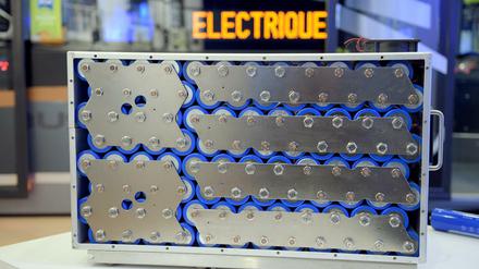 Energiespender. Eine Batterieeinheit des niederländischen Herstellers Ebusco, die kürzlich im Rahmen der internationalen Elektrobusmesse in Berlin präsentiert wurde. 