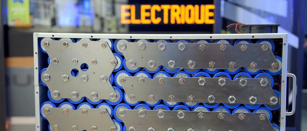 Energiespender. Eine Batterieeinheit des niederländischen Herstellers Ebusco, die kürzlich im Rahmen der internationalen Elektrobusmesse in Berlin präsentiert wurde. 