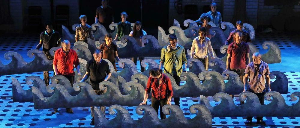 Die britische Gruppe Forced Entertainment, hier auf der Ruhrtriennale 2013 mit "The Last Adventures". 
