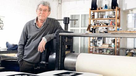 Stiller Ermöglicher. Drucker Fritz Margull, 71, in seinem Neuköllner Atelier.