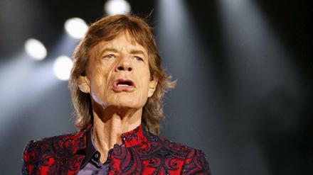Mick Jagger von den Rolling Stones. 