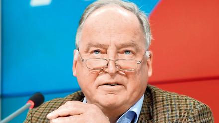 Alexander Gauland, Bundesvize und Landeschef der AfD in Brandenburg, kann für seine Geburtstagsfeier umplanen.