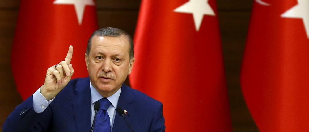 Präsident Erdogan lässt sich sehr ungern kritisieren.