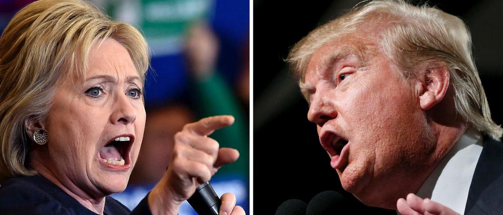 Gewinner des kleinen Super Tuesdays: Hillary Clinton und Donald Trump.